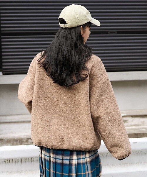 FREAK'S STORE(フリークスストア)の「丸襟 カットボアジャケット(その他アウター・レディース・ブラック/グレー/ベージュ/オフホワイト・フリ-)」の13枚目の写真