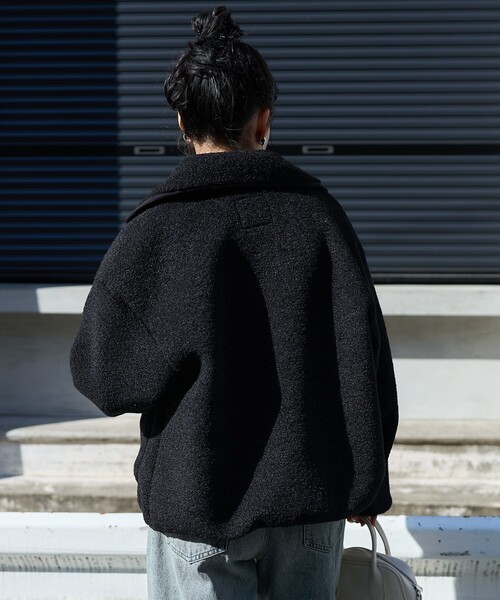 FREAK'S STORE(フリークスストア)の「丸襟 カットボアジャケット(その他アウター・レディース・ブラック/グレー/ベージュ/オフホワイト・フリ-)」の18枚目の写真