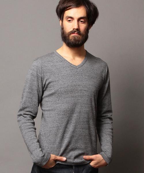 BEAUTY&YOUTH UNITED ARROWS（ビューティーアンドユースユナイテッドアローズ）の「BY フライス Vネックカットソー◆（Tシャツ/カットソー・メンズ・ライトブルー/ネイビー/ホワイト/グレー/ダークグレー/オリーブ・MEDIUM/SMALL/LARGE/X-LARGE）」の3枚目の写真