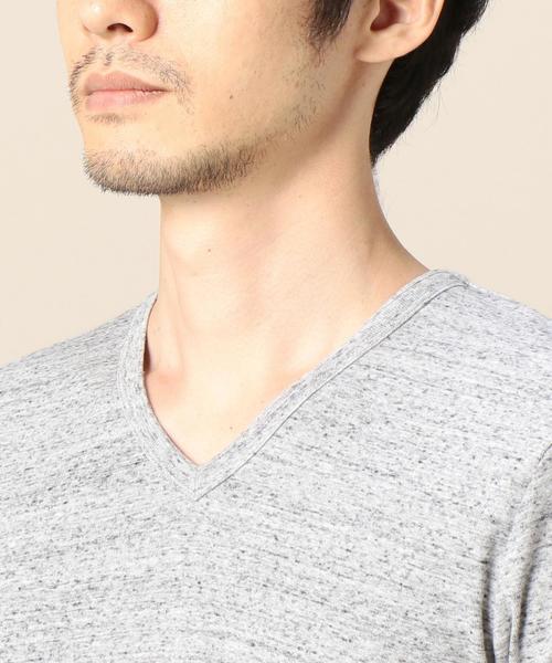 BEAUTY&YOUTH UNITED ARROWS（ビューティーアンドユースユナイテッドアローズ）の「BY フライス Vネックカットソー◆（Tシャツ/カットソー・メンズ・ライトブルー/ネイビー/ホワイト/グレー/ダークグレー/オリーブ・MEDIUM/SMALL/LARGE/X-LARGE）」の22枚目の写真