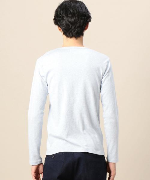 BEAUTY&YOUTH UNITED ARROWS（ビューティーアンドユースユナイテッドアローズ）の「BY フライス Vネックカットソー◆（Tシャツ/カットソー・メンズ・ライトブルー/ネイビー/ホワイト/グレー/ダークグレー/オリーブ・MEDIUM/SMALL/LARGE/X-LARGE）」の8枚目の写真