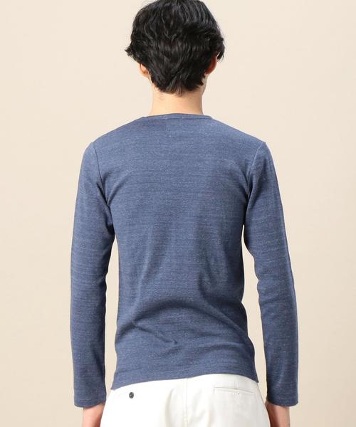 BEAUTY&YOUTH UNITED ARROWS（ビューティーアンドユースユナイテッドアローズ）の「BY フライス Vネックカットソー◆（Tシャツ/カットソー・メンズ・ライトブルー/ネイビー/ホワイト/グレー/ダークグレー/オリーブ・MEDIUM/SMALL/LARGE/X-LARGE）」の10枚目の写真