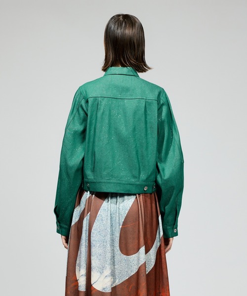 NON TOKYO（ノントーキョー）の「NON TOKYO/ノントーキョー/ラメデニムジャケット（デニムジャケット・レディース・ブラック/グリーン/インディゴブルー・FREE）」の5枚目の写真