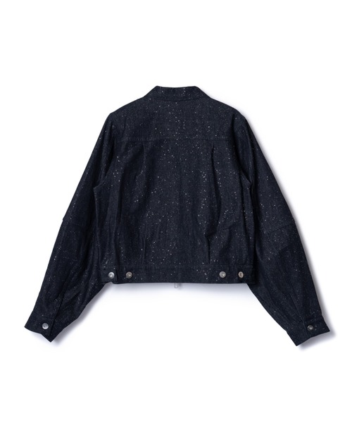 NON TOKYO（ノントーキョー）の「NON TOKYO/ノントーキョー/ラメデニムジャケット（デニムジャケット・レディース・ブラック/グリーン/インディゴブルー・FREE）」の9枚目の写真
