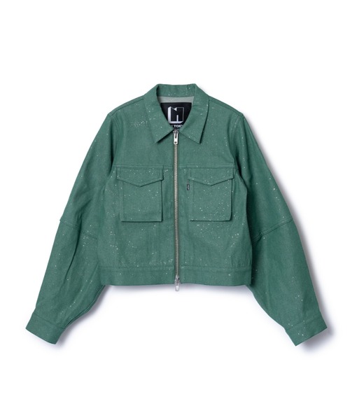 NON TOKYO（ノントーキョー）の「NON TOKYO/ノントーキョー/ラメデニムジャケット（デニムジャケット・レディース・ブラック/グリーン/インディゴブルー・FREE）」の11枚目の写真