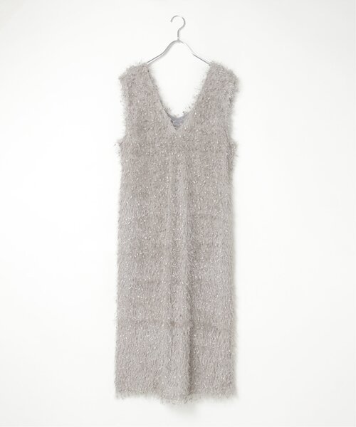 VENCEEXCHANGE（ヴァンスエクスチェンジ）の「リボンヤーン2wayジャンスカ（ワンピース・レディース・ブラウン/ブラック/グレー・M）」の19枚目の写真