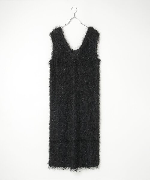 VENCEEXCHANGE（ヴァンスエクスチェンジ）の「リボンヤーン2wayジャンスカ（ワンピース・レディース・ブラウン/ブラック/グレー・M）」の21枚目の写真