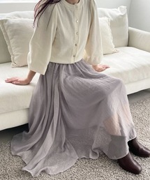 mysty woman | 【MiO企画】箔プリントシアースカート  246853(スカート)