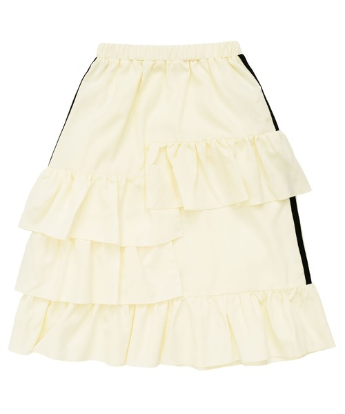 Bee des Bee(ビーデスビー)の「ラインフレアスカート(スカート・キッズ・ピンク/アイボリー/ブラック/ラベンダー・100cm/110cm/120cm/130cm/140cm/150cm)」の5枚目の写真