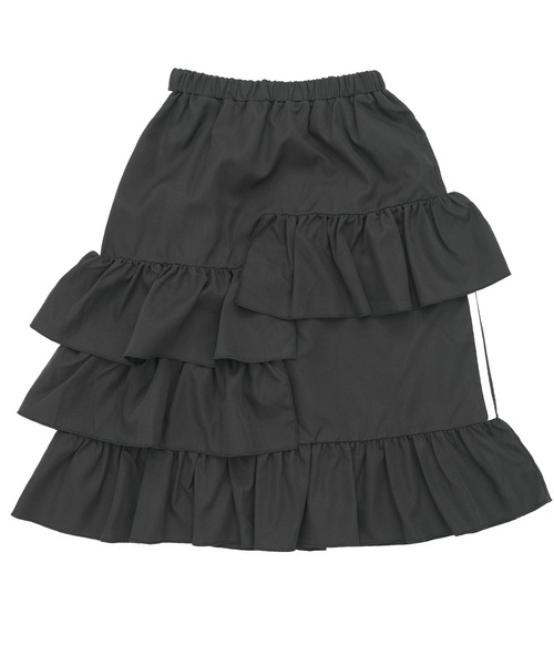 Bee des Bee(ビーデスビー)の「ラインフレアスカート(スカート・キッズ・ピンク/アイボリー/ブラック/ラベンダー・100cm/110cm/120cm/130cm/140cm/150cm)」の9枚目の写真