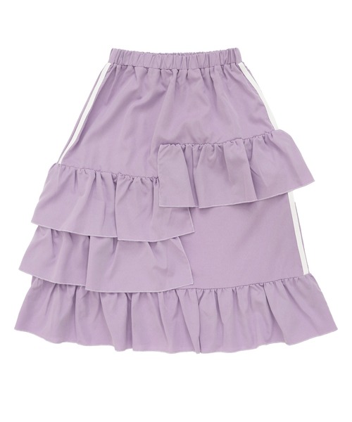 Bee des Bee(ビーデスビー)の「ラインフレアスカート(スカート・キッズ・ピンク/アイボリー/ブラック/ラベンダー・100cm/110cm/120cm/130cm/140cm/150cm)」の13枚目の写真