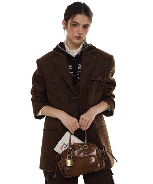 リボンジャケット SU0127【Moromoro2】【2024AW】（テーラードジャケット）｜Moromoro2（モロモロ） 26,637円