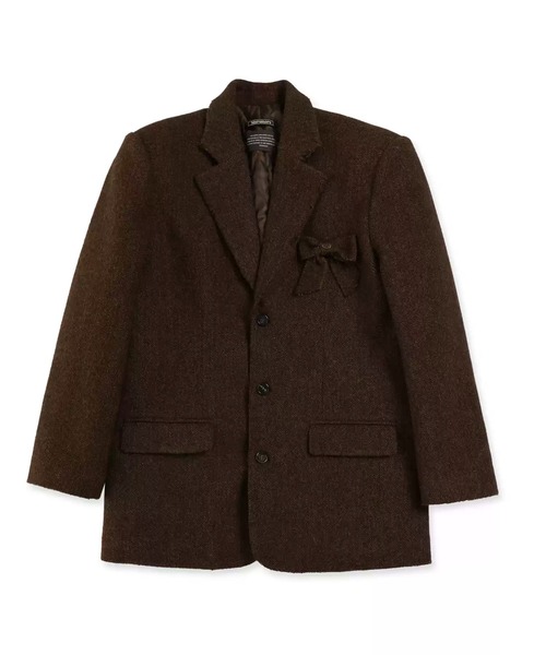 Moromoro2（モロモロ）の「リボンジャケット SU0127【Moromoro2】【2024AW】（テーラードジャケット・レディース・ブラウン/ネイビー・L/M/S/XS）」の17枚目の写真
