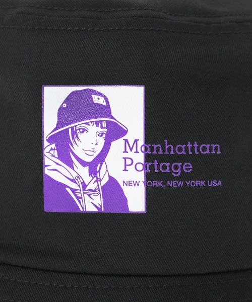 Manhattan Portage（マンハッタンポーテージ）の「Manhattan Portage/マンハッタンポーテージ  ハット "Hime×Manhattan Portage" Bucket Hat MP303（ハット・メンズ・ブラック×パープル・FREE）」の7枚目の写真