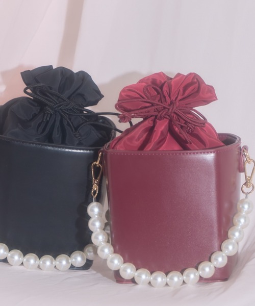 【ZOZO限定】パールチェーン付き2WAYショルダーバッグ（ショルダーバッグ）｜tocco closet（トッコ クローゼット）