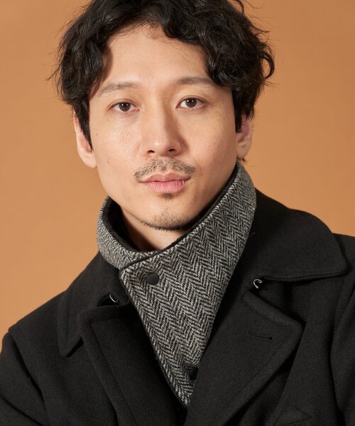 HARRIS TWEED(ハリスツイード)の「◆【HARRIS TWEED/ハリスツイード】ショートボアネックウォーマー(ネックウォーマー/スヌード・メンズ・モスグリーン系1/ブルー系その他3/チャコールグレー/ベージュ系8・00)」の9枚目の写真