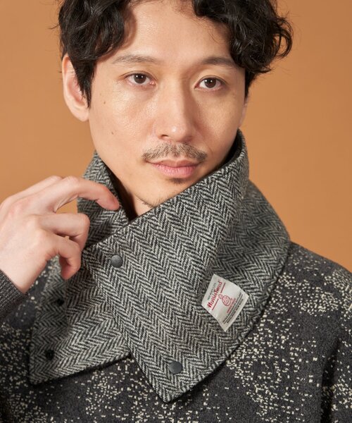 HARRIS TWEED(ハリスツイード)の「◆【HARRIS TWEED/ハリスツイード】ショートボアネックウォーマー(ネックウォーマー/スヌード・メンズ・モスグリーン系1/ブルー系その他3/チャコールグレー/ベージュ系8・00)」の11枚目の写真