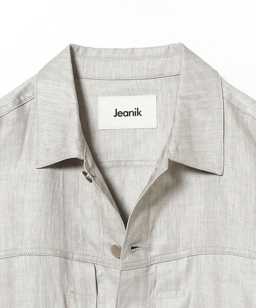 BEAMS F（ビームスエフ）の「【別注】Jeanik / リネン 2ndタイプ ブルゾン（ブルゾン・メンズ・ブラック/ナチュラル・SMALL/MEDIUM/LARGE）」の20枚目の写真