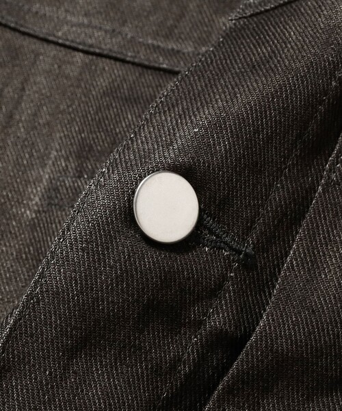 BEAMS F(ビームスエフ)の「【別注】Jeanik / リネン 2ndタイプ ブルゾン(ブルゾン・メンズ・ブラック/ナチュラル・SMALL/MEDIUM/LARGE)」の11枚目の写真