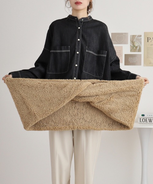 boussnleスヌード＆アームウォーマー セール】KANGOL ボア＆フェイクファースヌード（ネック
