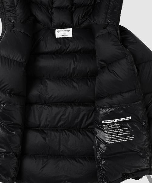 MOUNTAIN RESEARCH（マウンテンリサーチ）の「Puff JKT.（ダウンジャケット/コート・メンズ・ブラック・L/M）」の9枚目の写真