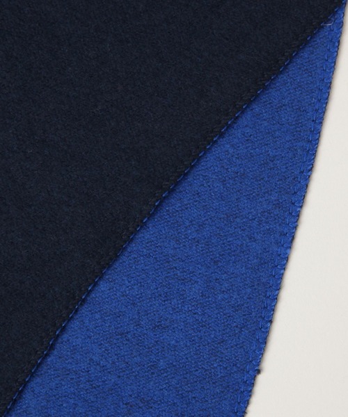 RAGEBLUE（レイジブルー）の「【UNISEX】カシミヤタッチ/リバーシブルマフラー（マフラー・メンズ・ネイビー/ダークグレー・FREE）」の16枚目の写真