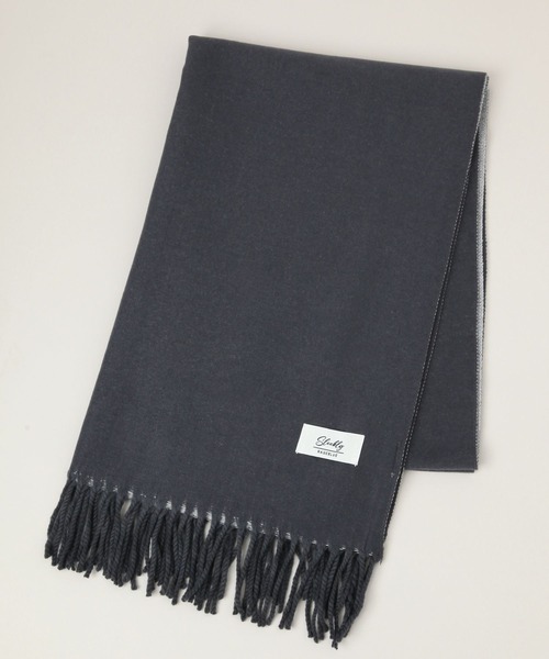 RAGEBLUE（レイジブルー）の「【UNISEX】カシミヤタッチ/リバーシブルマフラー（マフラー・メンズ・ネイビー/ダークグレー・FREE）」の10枚目の写真