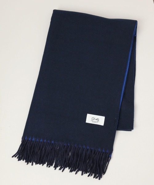 RAGEBLUE（レイジブルー）の「【UNISEX】カシミヤタッチ/リバーシブルマフラー（マフラー・メンズ・ネイビー/ダークグレー・FREE）」の12枚目の写真