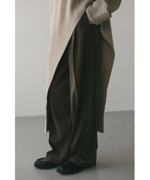 STYLEMIXER（スタイルミキサー）の「サイドカッティングロングニット（ニット/セーター・レディース・ベージュ/ブラウン・FREE）」の19枚目の写真