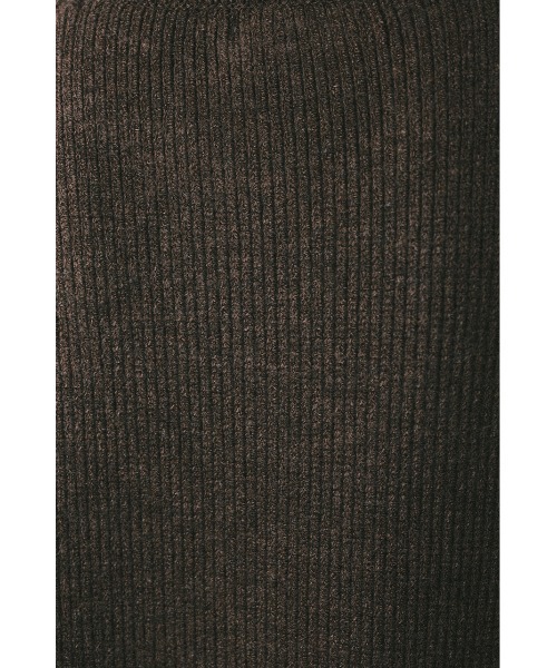 STYLEMIXER（スタイルミキサー）の「サイドカッティングロングニット（ニット/セーター・レディース・ベージュ/ブラウン・FREE）」の11枚目の写真