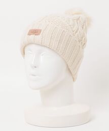 UGG（アグ）の「UGG ケーブル ビーニー ウィズ ポム W CABLE BEANIE WITH POM（ニットキャップ/ビーニー）」