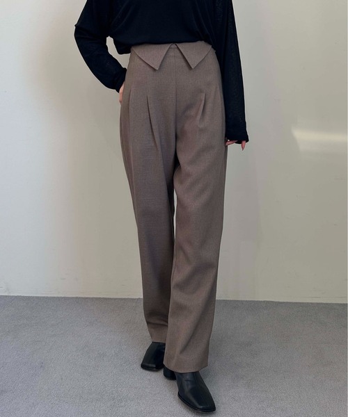 ツータックウエストデザインハイウエストパンツ（その他パンツ）｜1chaku.（イッチャク）