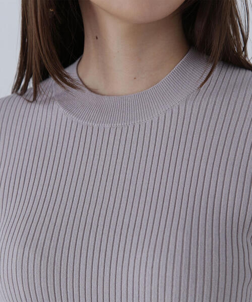 NATURAL BEAUTY BASIC（ナチュラルビューティーベーシック）の「◇アゼフリルカフスニット（ニット/セーター・レディース・オリーブ/オフホワイト/グレー・FREE）」の15枚目の写真