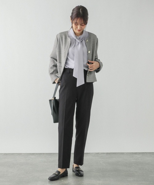 お手入れラクラク2WAYボウタイブラウス/133609（シャツ/ブラウス