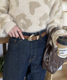 DISCOAT | プランプバックルレザーベルト(ベルト)