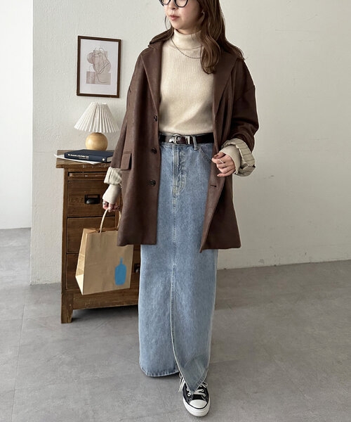 DISCOAT（ディスコート）の「プランプバックルレザーベルト（ベルト・レディース・ブラック/キャメル/ダークブラウン・FREE）」の16枚目の写真