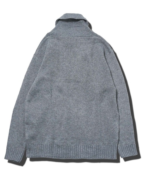 jiggys shop(ジギーズショップ)の「ショールカラーハーフジップあぜ編みニットセーター(ニット/セーター・メンズ・グレー/ブラック/アイボリー/パープル系その他・MEDIUM/LARGE/X-LARGE)」の19枚目の写真