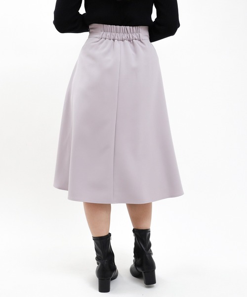 TRUDEA(トルディア)の「ダブルクロスビット付フレアスカート(スカート・レディース・ベージュ/ネイビー/ラベンダー/ピンクベージュ・SMALL/MEDIUM/LARGE)」の9枚目の写真