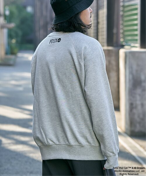 VENCEEXCHANGE（ヴァンスエクスチェンジ）の「"Felix the cat" フィリックス・ザ・キャット / ラグランフロッキートレーナー（スウェット・メンズ・ライトグレー/ブルー/チャコール・L/LL/M）」の20枚目の写真