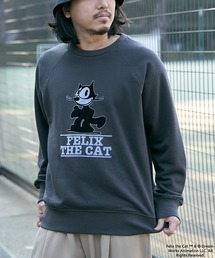 VENCEEXCHANGE（ヴァンスエクスチェンジ）の「"Felix the cat" フィリックス・ザ・キャット / ラグランフロッキートレーナー（スウェット）」