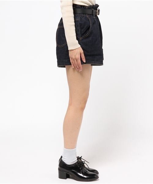 one after another NICE CLAUP（ワンアフターアナザーナイスクラップ）の「【ar12月号掲載 ナイスクラップ】コール天ハイウェストショートパンツ（その他パンツ・レディース・アイボリー/キャメル/カーキ/インディゴブルー・FREE）」の6枚目の写真