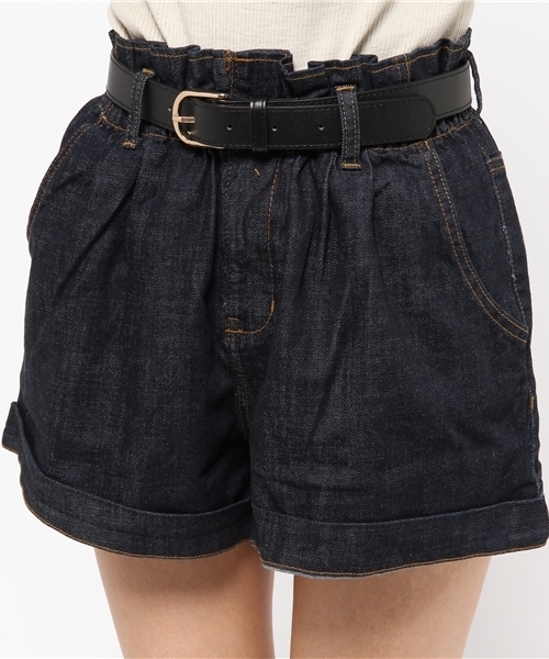 one after another NICE CLAUP（ワンアフターアナザーナイスクラップ）の「【ar12月号掲載 ナイスクラップ】コール天ハイウェストショートパンツ（その他パンツ・レディース・アイボリー/キャメル/カーキ/インディゴブルー・FREE）」の8枚目の写真