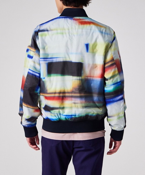 Paul Smithパリコレ出展品ピーチプリントMA-1ブルゾン Paul Smithパリコレ出展品ピーチプリントMA-1ブルゾン