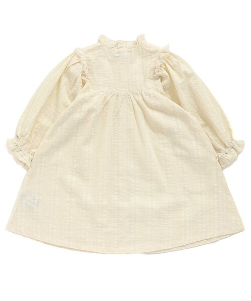 Seraph（セラフ）の「【リンク/ジュニア対応】mimosa刺しゅうワンピース（ワンピース・キッズ・サックスブルー/アイボリー・140/130/120/110/100/90/80）」の10枚目の写真