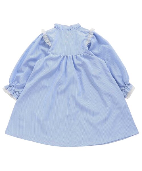 Seraph（セラフ）の「【リンク/ジュニア対応】mimosa刺しゅうワンピース（ワンピース・キッズ・サックスブルー/アイボリー・140/130/120/110/100/90/80）」の9枚目の写真