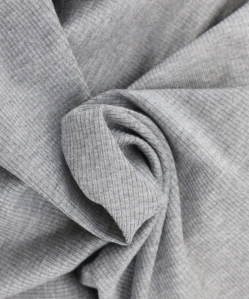 tinkerend(ティンカーエンド)の「Ruched Striped Ribbed Cardigan / シャーリングストライプリブカーディガン(シャツ/ブラウス・レディース・ブラック/グレー/ホワイト/ブラウン/ブラック系その他/グレー系その他・FREE)」の13枚目の写真