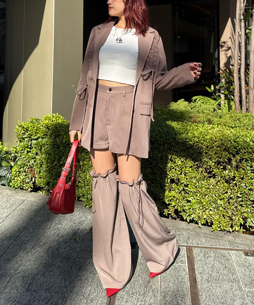 SPIRALGIRL（スパイラルガール）の「マルチウェイレッグウォーマーパンツ（その他パンツ・レディース・ブラウン/グレー/ブラック/ブルー・FREE）」の11枚目の写真