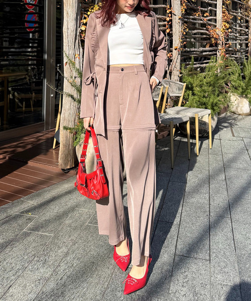 SPIRALGIRL（スパイラルガール）の「マルチウェイレッグウォーマーパンツ（その他パンツ・レディース・ブラウン/グレー/ブラック/ブルー・FREE）」の14枚目の写真