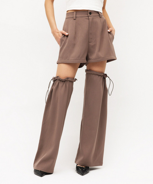 SPIRALGIRL（スパイラルガール）の「マルチウェイレッグウォーマーパンツ（その他パンツ・レディース・ブラウン/グレー/ブラック/ブルー・FREE）」の17枚目の写真