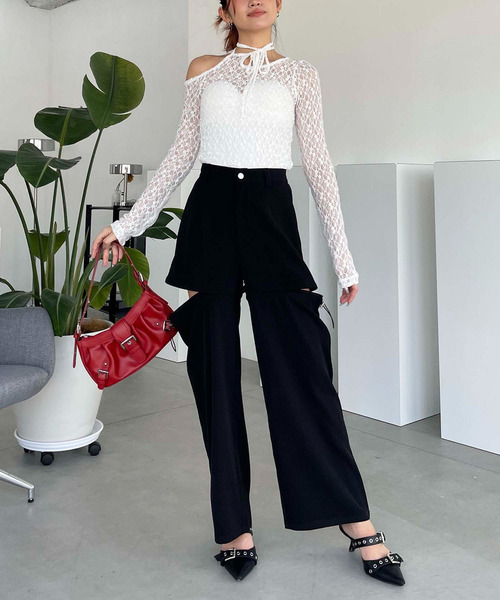 SPIRALGIRL（スパイラルガール）の「マルチウェイレッグウォーマーパンツ（その他パンツ・レディース・ブラウン/グレー/ブラック/ブルー・FREE）」の20枚目の写真